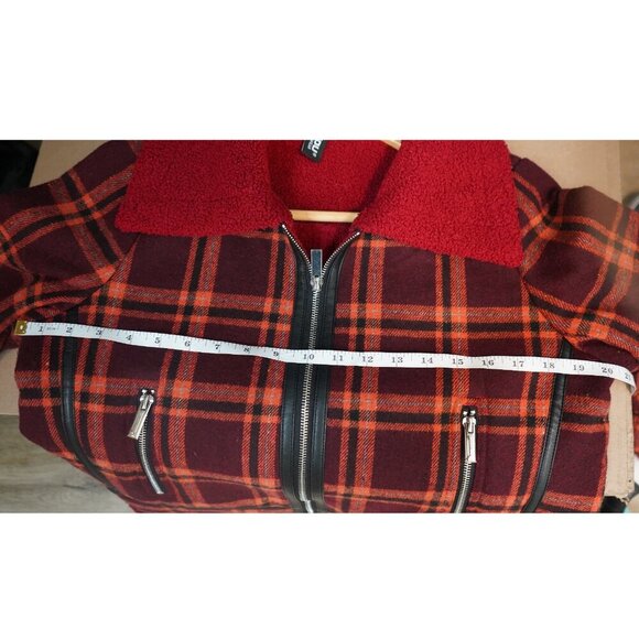 JouJou Premium Outerwear Tartan Plaid Jacket Size M - Picture 6 of 9